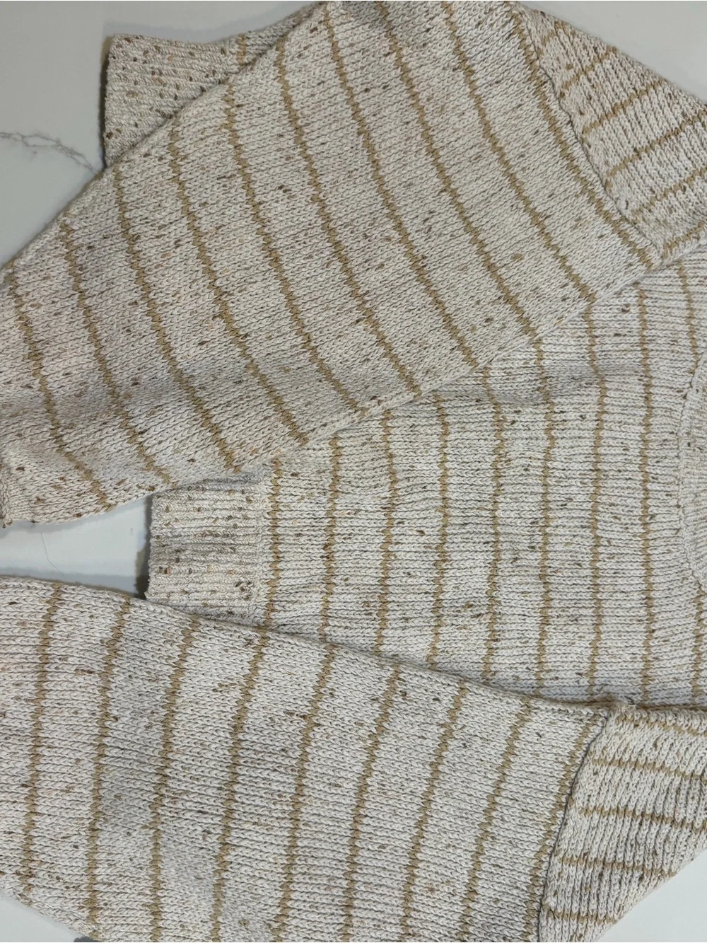 Free People Kids Striped Knit sweater - Cream & Tan